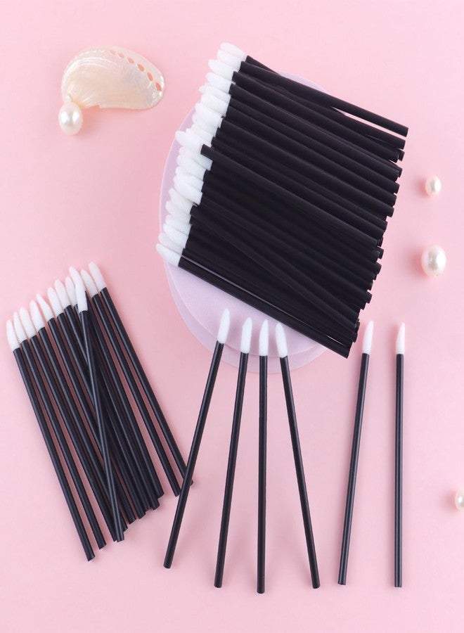 TKYZMS 200PCS Disposable Lip Applicators,Lipstick Applicator Wands Cosmetics lip brush Lip Gloss Applicators Esthetician Essentials,Lip Brush for Lipstick Beauty and Makeup Tool Set(black) - Image 3